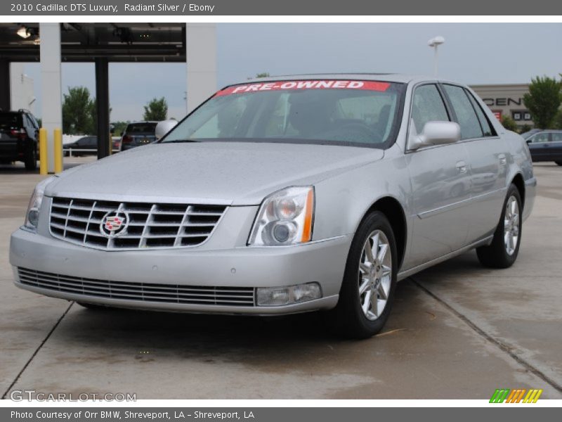 Radiant Silver / Ebony 2010 Cadillac DTS Luxury
