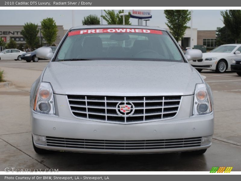 Radiant Silver / Ebony 2010 Cadillac DTS Luxury