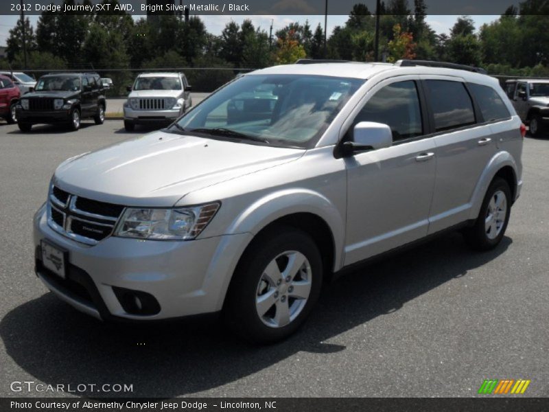 Bright Silver Metallic / Black 2012 Dodge Journey SXT AWD