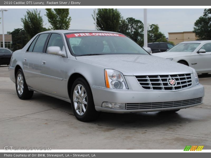 Radiant Silver / Ebony 2010 Cadillac DTS Luxury