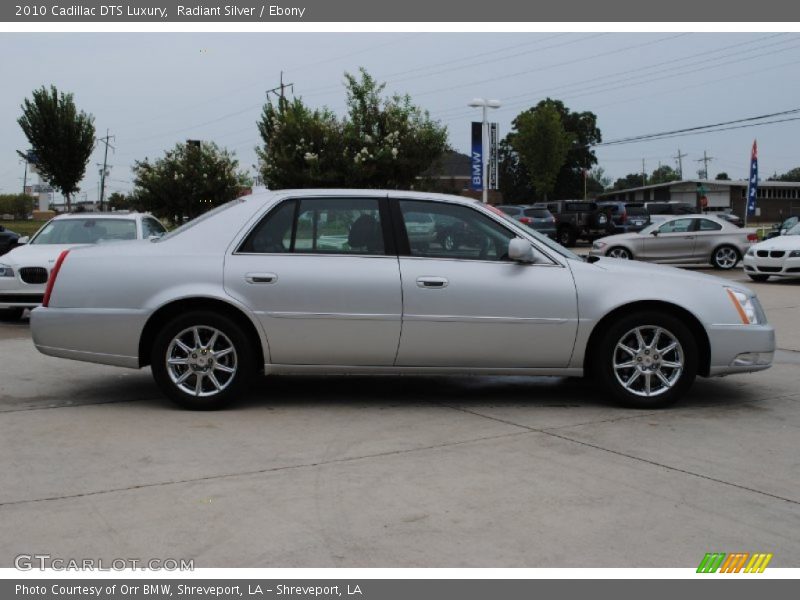 Radiant Silver / Ebony 2010 Cadillac DTS Luxury