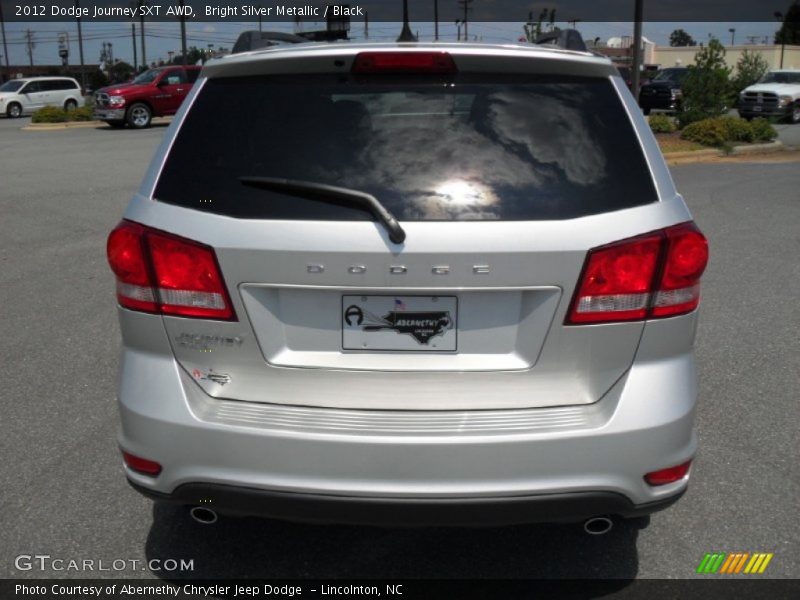 Bright Silver Metallic / Black 2012 Dodge Journey SXT AWD