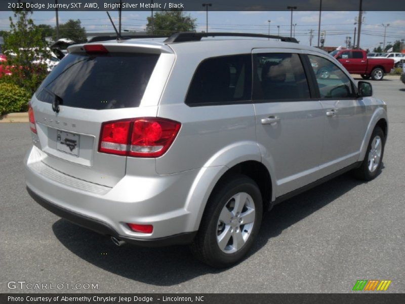 Bright Silver Metallic / Black 2012 Dodge Journey SXT AWD