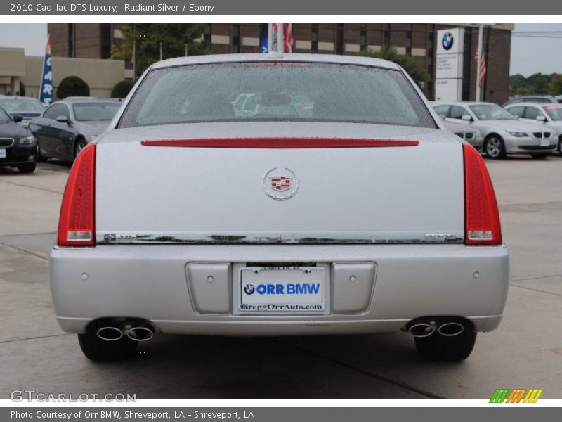 Radiant Silver / Ebony 2010 Cadillac DTS Luxury