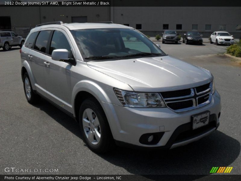 Bright Silver Metallic / Black 2012 Dodge Journey SXT AWD