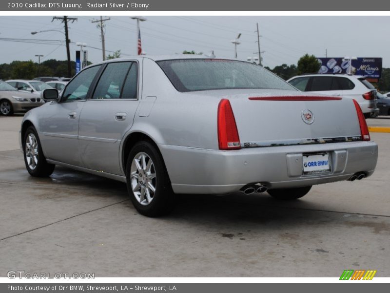 Radiant Silver / Ebony 2010 Cadillac DTS Luxury