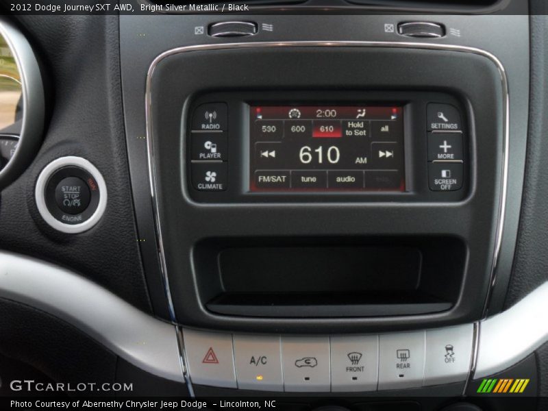 Bright Silver Metallic / Black 2012 Dodge Journey SXT AWD
