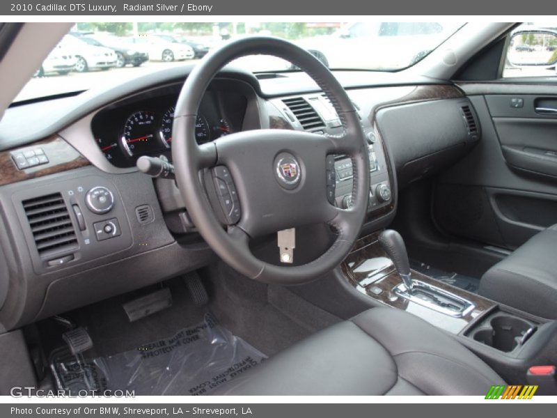 Radiant Silver / Ebony 2010 Cadillac DTS Luxury