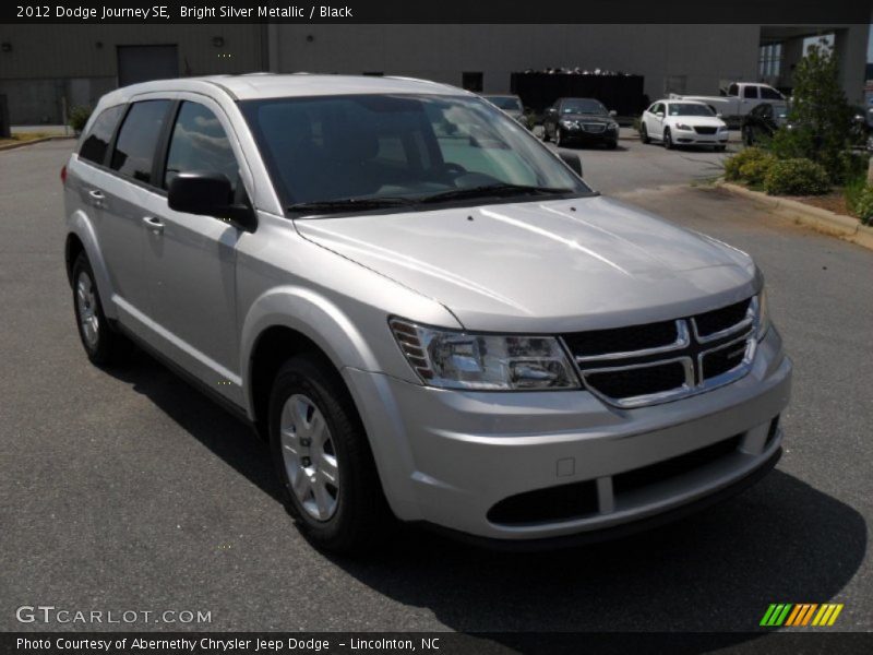 Bright Silver Metallic / Black 2012 Dodge Journey SE