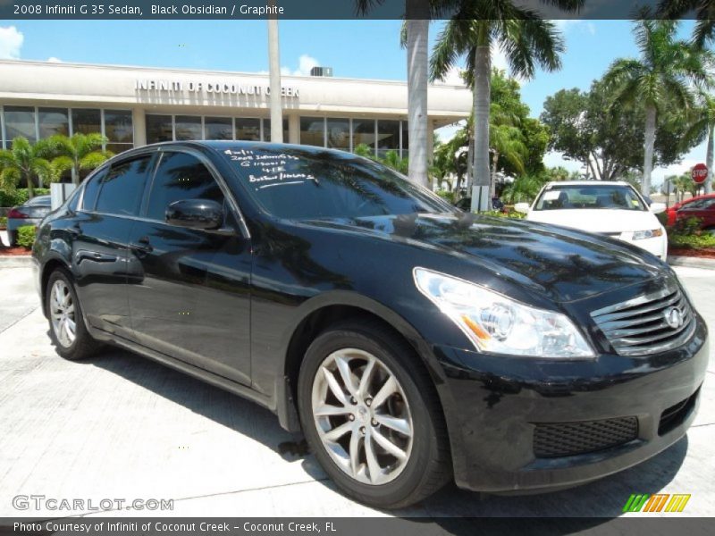 Black Obsidian / Graphite 2008 Infiniti G 35 Sedan