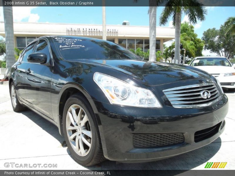 Black Obsidian / Graphite 2008 Infiniti G 35 Sedan