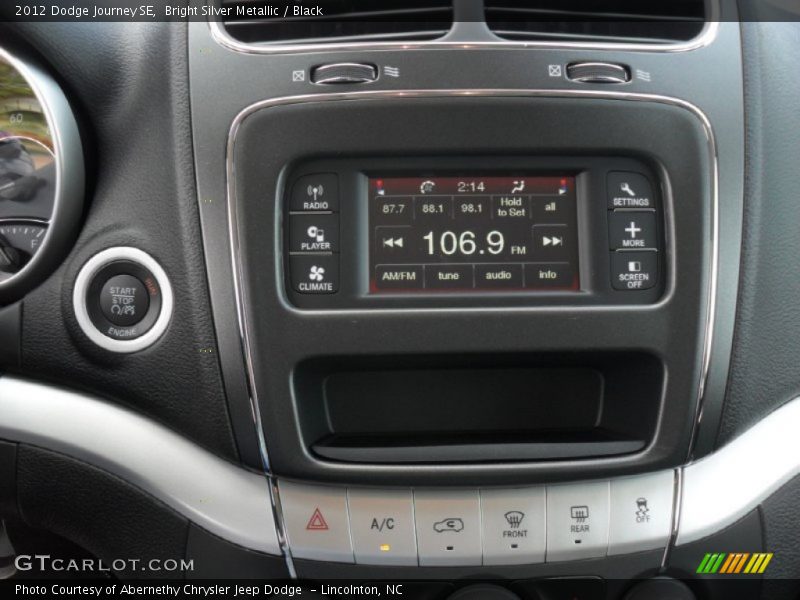 Controls of 2012 Journey SE