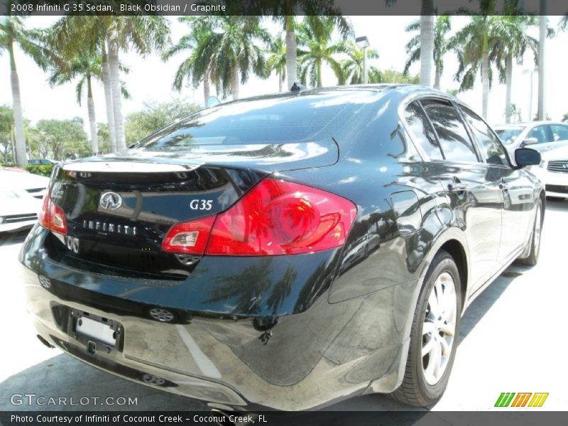 Black Obsidian / Graphite 2008 Infiniti G 35 Sedan