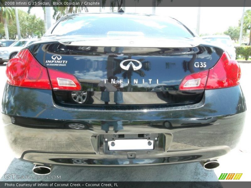 Black Obsidian / Graphite 2008 Infiniti G 35 Sedan
