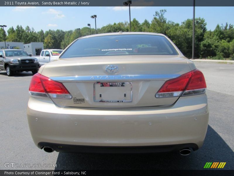 Sandy Beach Metallic / Ivory 2011 Toyota Avalon