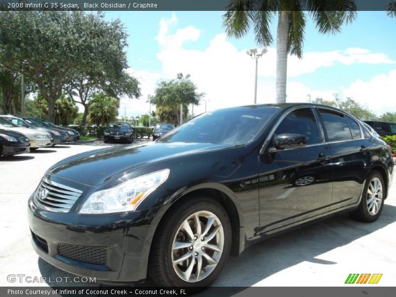 Black Obsidian / Graphite 2008 Infiniti G 35 Sedan