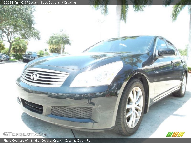 Black Obsidian / Graphite 2008 Infiniti G 35 Sedan