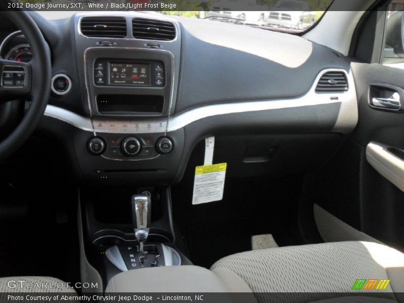 White / Black/Light Frost Beige 2012 Dodge Journey SXT