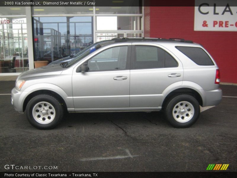 Diamond Silver Metallic / Gray 2003 Kia Sorento LX