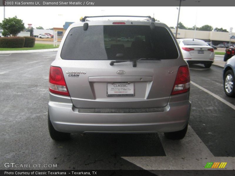 Diamond Silver Metallic / Gray 2003 Kia Sorento LX