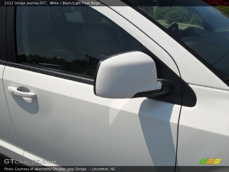 White / Black/Light Frost Beige 2012 Dodge Journey SXT