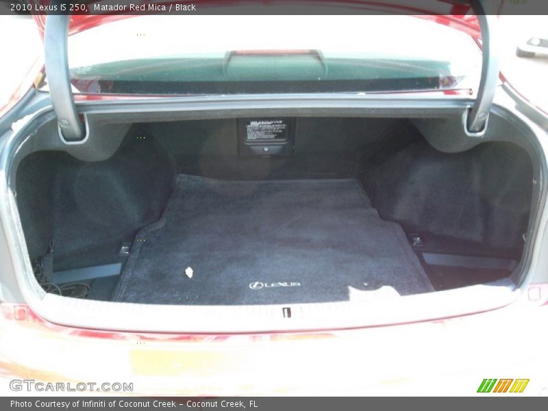 Matador Red Mica / Black 2010 Lexus IS 250