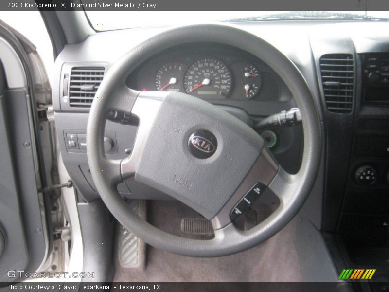 Diamond Silver Metallic / Gray 2003 Kia Sorento LX