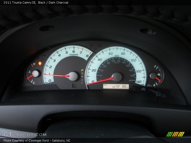 Black / Dark Charcoal 2011 Toyota Camry SE
