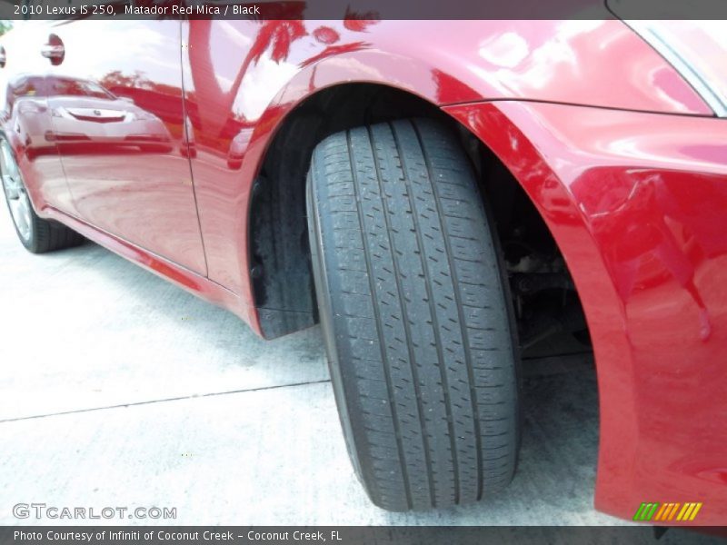 Matador Red Mica / Black 2010 Lexus IS 250