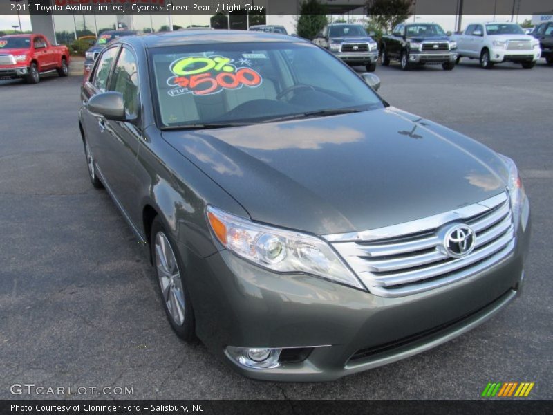 Cypress Green Pearl / Light Gray 2011 Toyota Avalon Limited