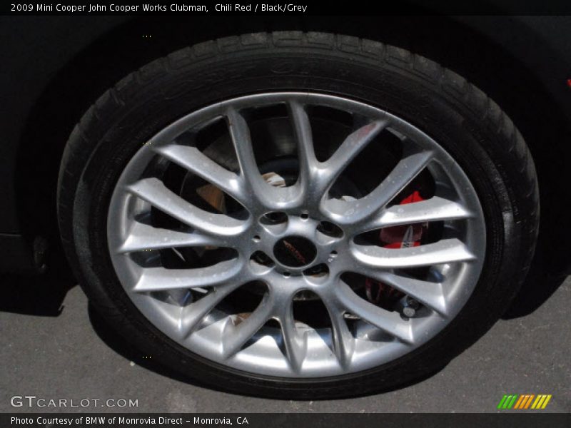 Chili Red / Black/Grey 2009 Mini Cooper John Cooper Works Clubman