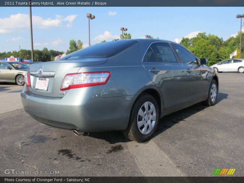 Aloe Green Metallic / Bisque 2011 Toyota Camry Hybrid