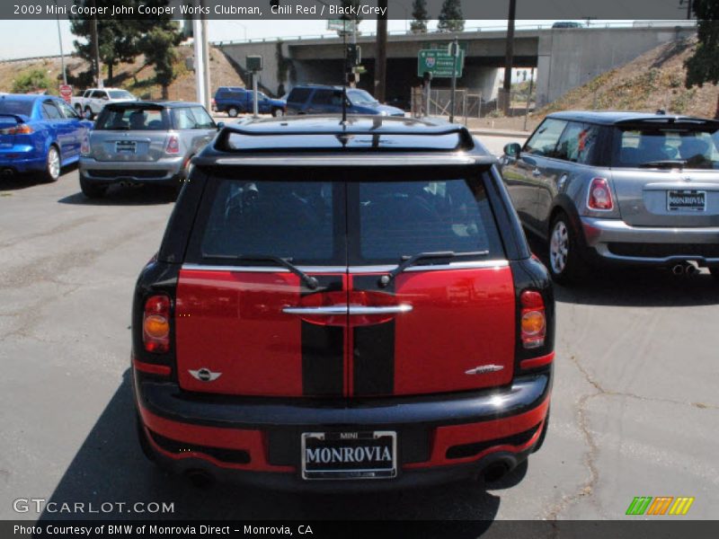 Chili Red / Black/Grey 2009 Mini Cooper John Cooper Works Clubman