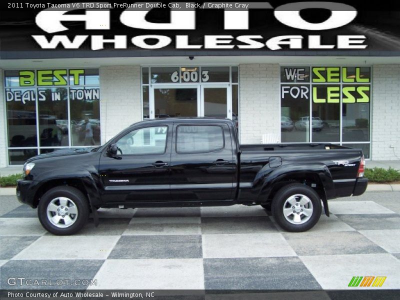 Black / Graphite Gray 2011 Toyota Tacoma V6 TRD Sport PreRunner Double Cab