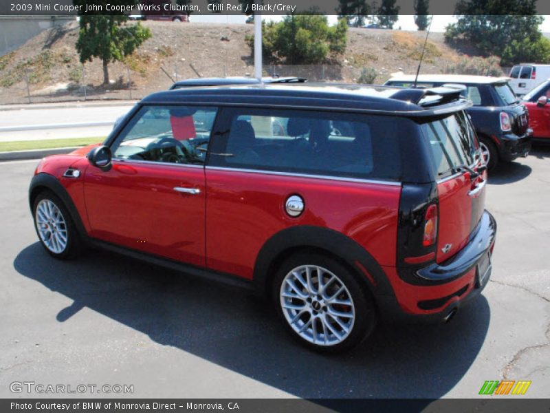 Chili Red / Black/Grey 2009 Mini Cooper John Cooper Works Clubman