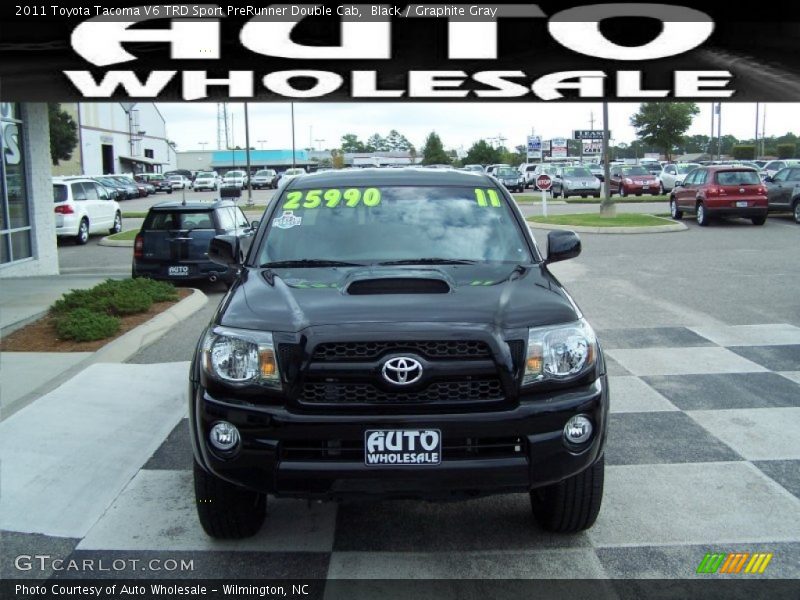 Black / Graphite Gray 2011 Toyota Tacoma V6 TRD Sport PreRunner Double Cab