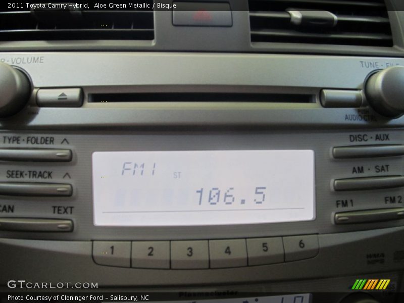 Aloe Green Metallic / Bisque 2011 Toyota Camry Hybrid