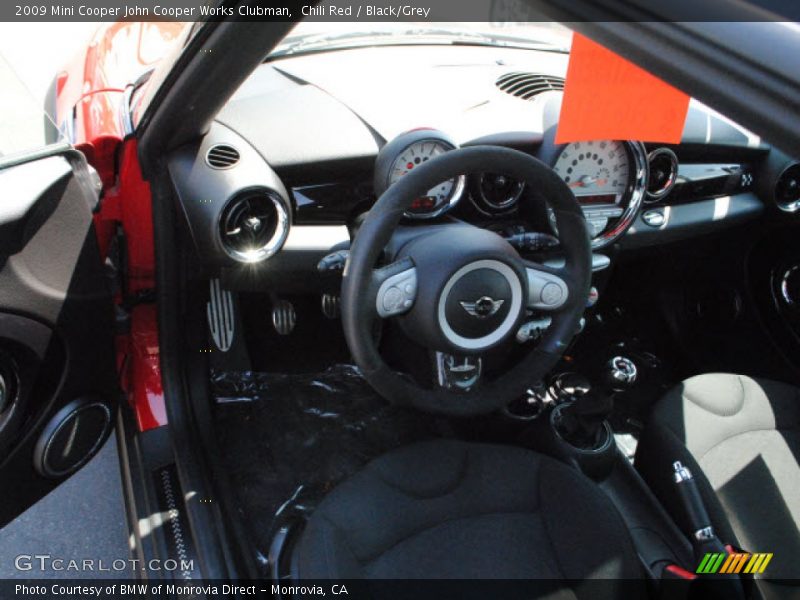 Chili Red / Black/Grey 2009 Mini Cooper John Cooper Works Clubman