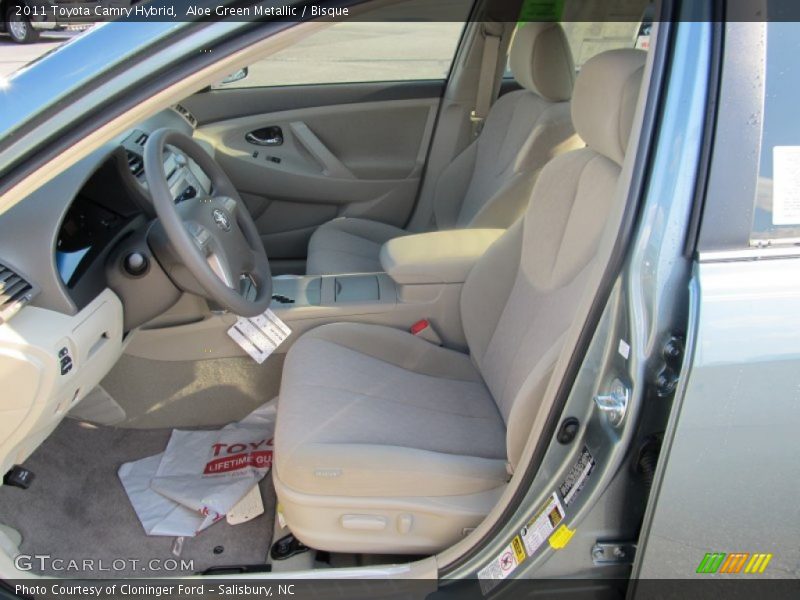 Aloe Green Metallic / Bisque 2011 Toyota Camry Hybrid