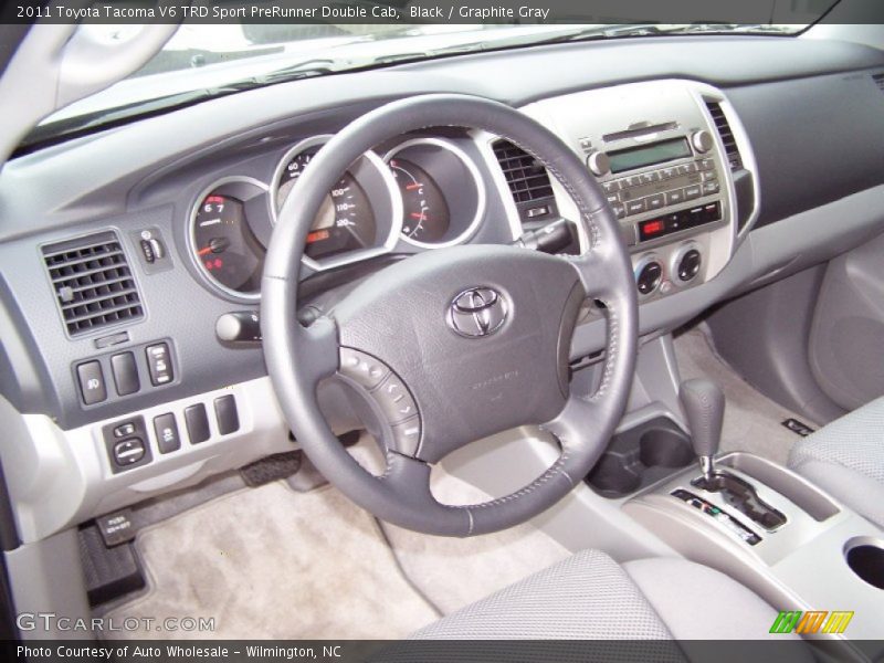 Black / Graphite Gray 2011 Toyota Tacoma V6 TRD Sport PreRunner Double Cab