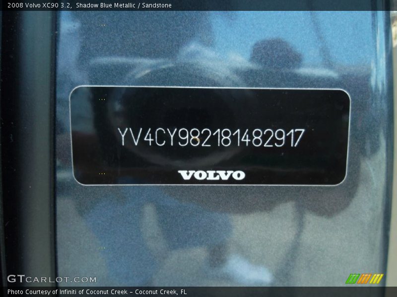 Shadow Blue Metallic / Sandstone 2008 Volvo XC90 3.2