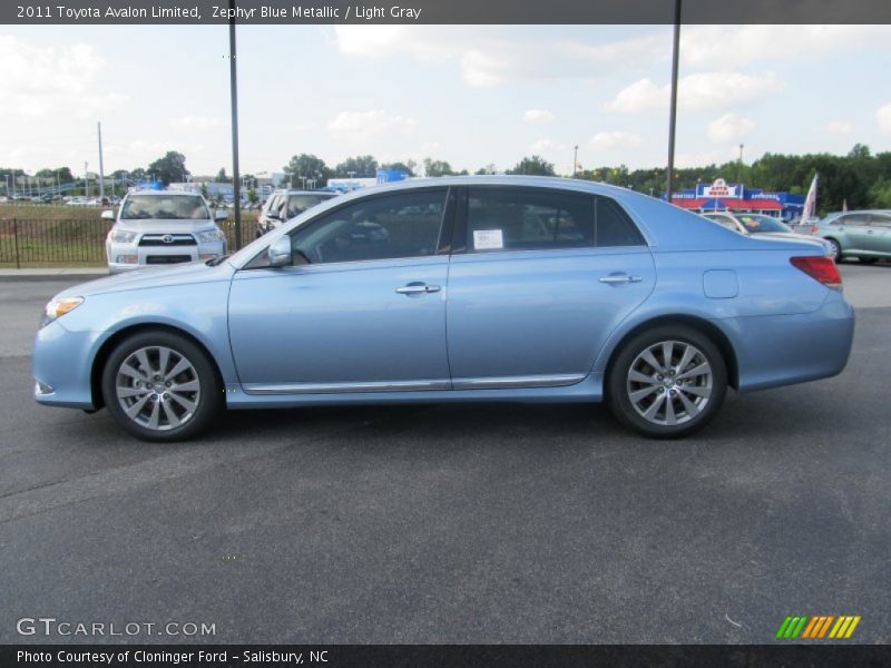 Zephyr Blue Metallic / Light Gray 2011 Toyota Avalon Limited