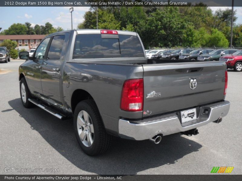 Mineral Gray Metallic / Dark Slate Gray/Medium Graystone 2012 Dodge Ram 1500 Big Horn Crew Cab