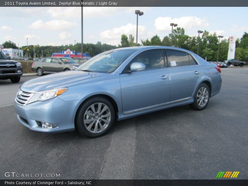 Zephyr Blue Metallic / Light Gray 2011 Toyota Avalon Limited