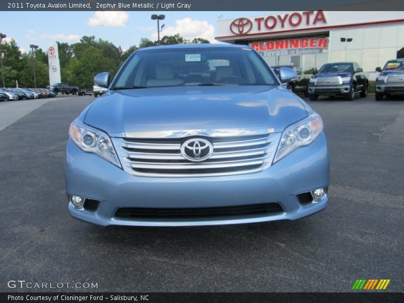 Zephyr Blue Metallic / Light Gray 2011 Toyota Avalon Limited