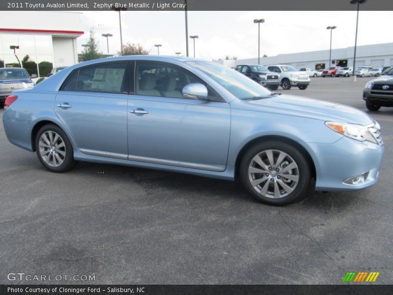 Zephyr Blue Metallic / Light Gray 2011 Toyota Avalon Limited