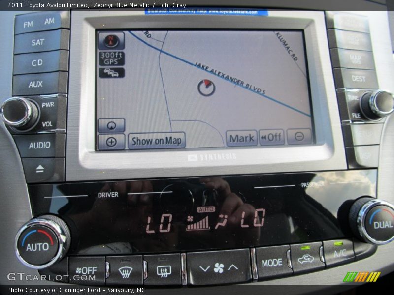 Zephyr Blue Metallic / Light Gray 2011 Toyota Avalon Limited