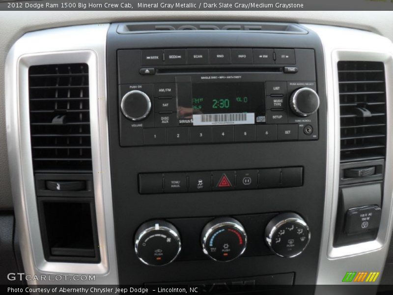 Controls of 2012 Ram 1500 Big Horn Crew Cab
