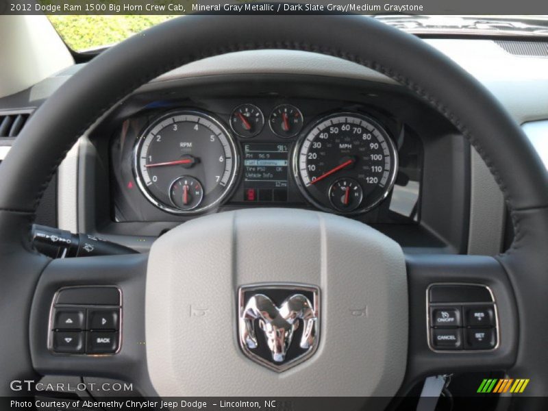  2012 Ram 1500 Big Horn Crew Cab Steering Wheel