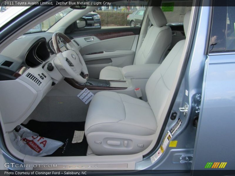 Zephyr Blue Metallic / Light Gray 2011 Toyota Avalon Limited